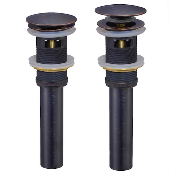 Novatto Single Bathroom Vanity Sink Pop Up Drain with Overflow in Oil Rubbed Bronze