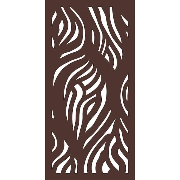 OUTDECO 5/16 in. x 24 in. x 48 in. Wooloomai Modular Hardwood Composite Decorative Fence Panel