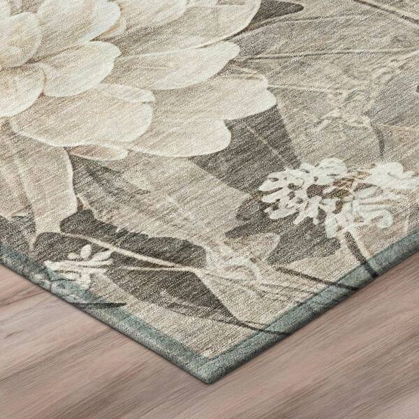 Chantille Machine Washable Indoor/Outdoor Abstract ACN2936 Taupe 10 ft. x 14 ft. Area Rug