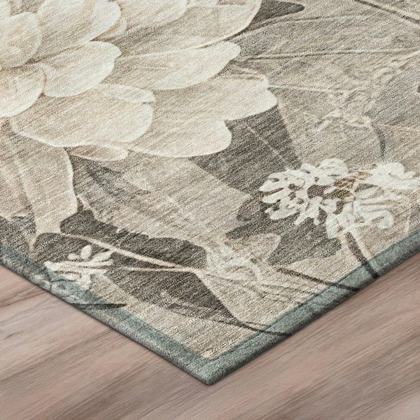 Chantille Machine Washable Indoor/Outdoor Abstract ACN2936 Taupe 2 ft. x 3 ft. Accent Rug