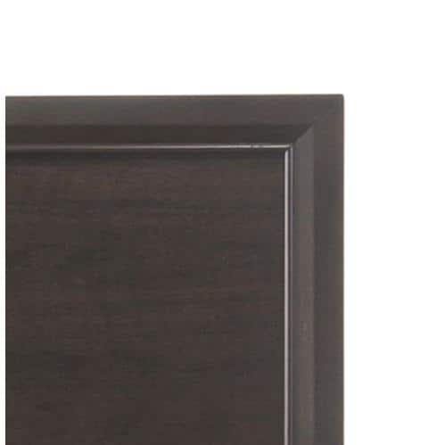 Espresso King Bed with Wood Frame and Storage Drawer