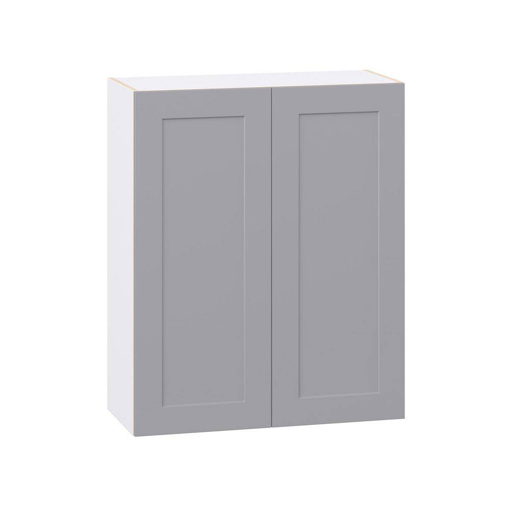 Roseland 33 in. W x 14 in. D x 40 in. H Assembled Shaker Wall Kitchen Cabinet in Slate Gray price history on PriceWatchPro