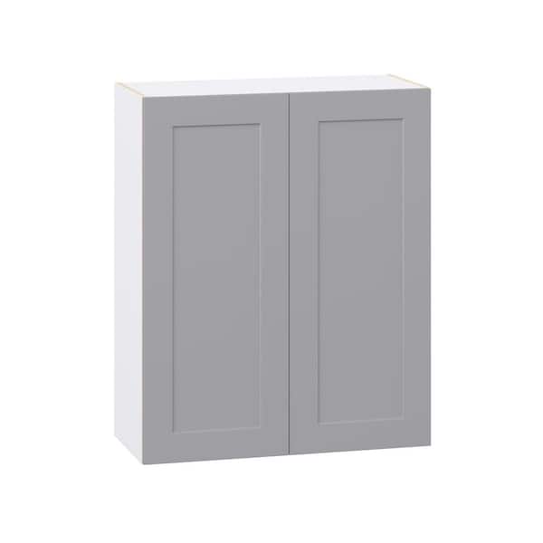 Roseland 33 in. W x 14 in. D x 40 in. H Assembled Shaker Wall Kitchen Cabinet in Slate Gray