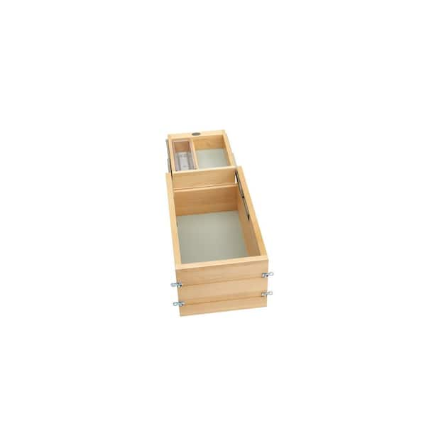 Vanity Shallow Wood Tiered Drawer Storage