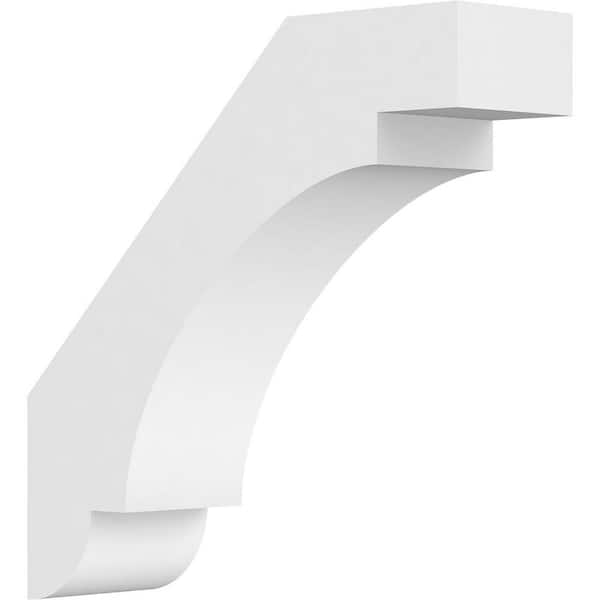 Ekena Millwork 3"W x 12"D x 12"H Standard Aspen Architectural Grade PVC Knee Brace