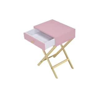 Pink and Gold Coleen Side Table