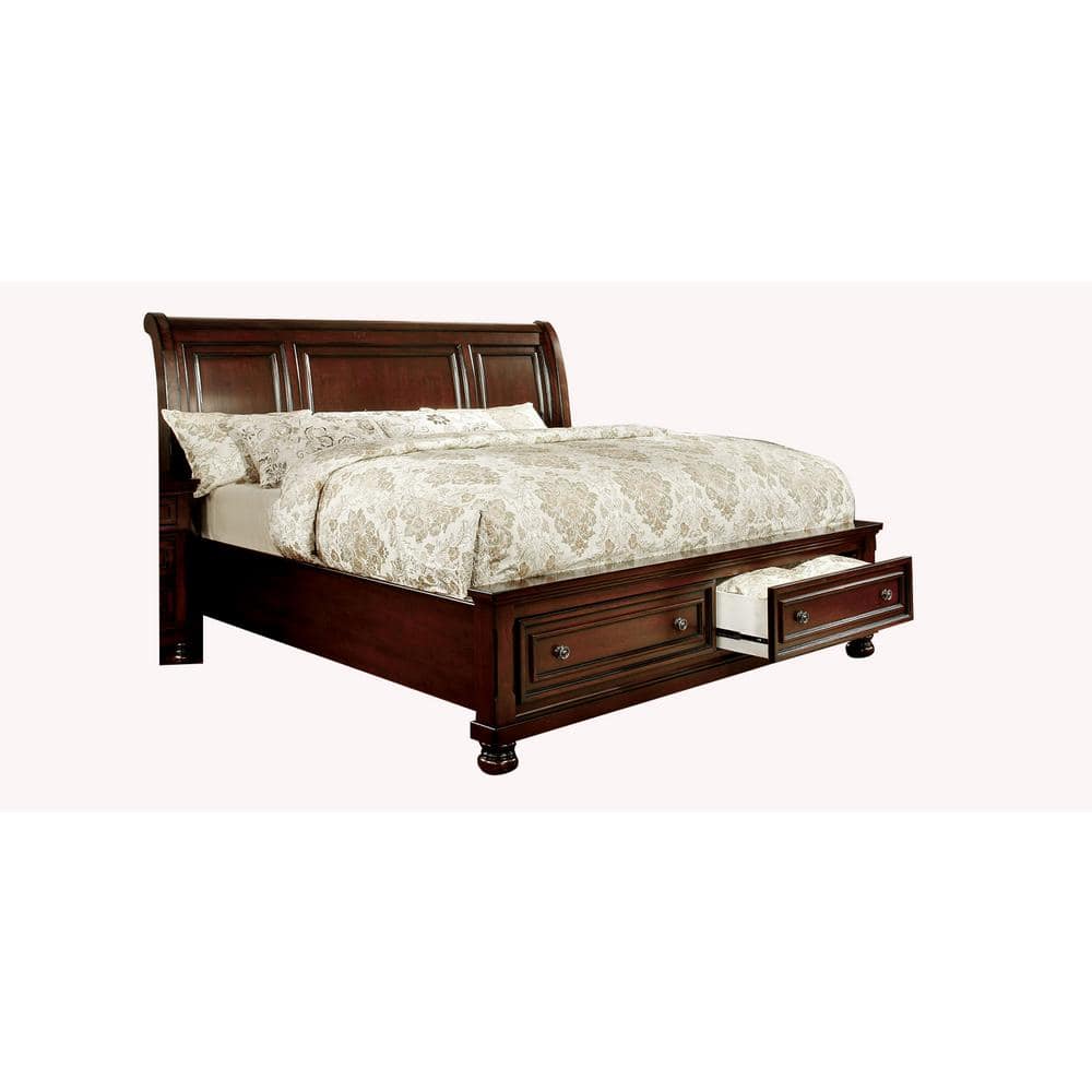 William's Home Furnishing Northville Dark Cherry E.King Bed CM7683EK ...