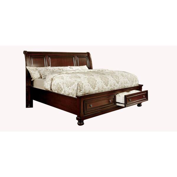 William's Home Furnishing Northville Dark Cherry E.King Bed