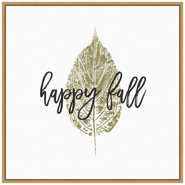 Amanti Art 22 in. Harvest Sentiments II Fall/Thanksgiving Framed Canvas Box Wall Art
