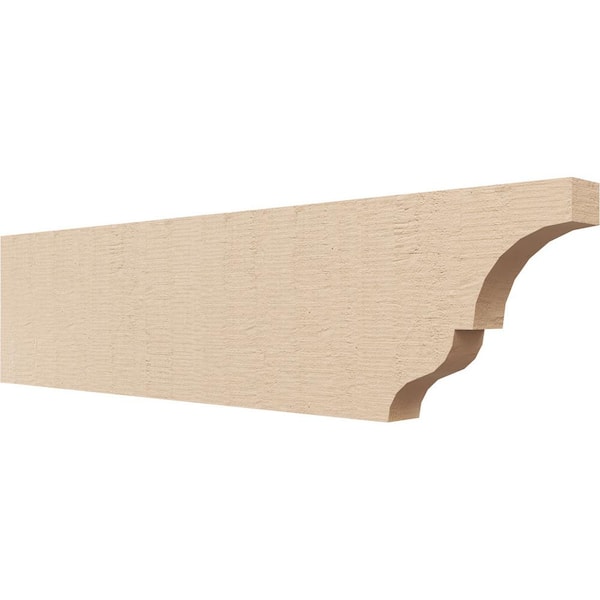 Ekena Millwork 2-in. x 8-in. x 32-in. Asheboro Woodgrain, Primed Tan Timberthane Polyurethane Rafter Tail Brace