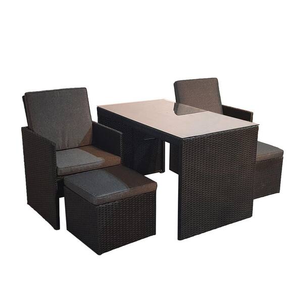 4 seater cube outdoor dining set