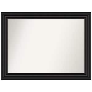 Colonial Black 44 in. W x 33 in. H Rectangle Non-Beveled Framed Wall Mirror in Black