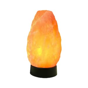 Himalayan Pink Salt Multi-Color Lamp, 9 in. Tall Table Lamp, Plastic Base with USB Plug 3.3 lbs.