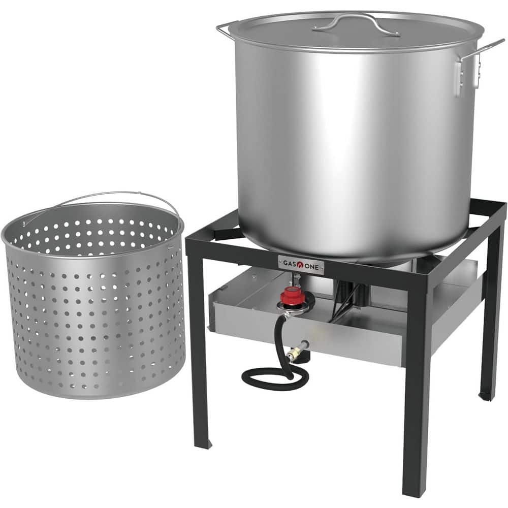 Gas One 60Qt Stainless Steel Propane Seafood Boil Kit