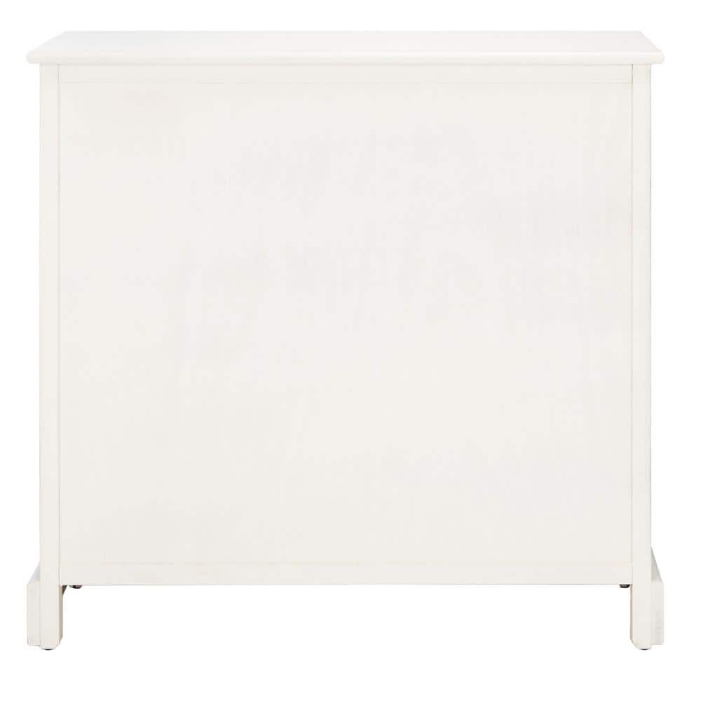 Peyton Contemporary White Wood 2-Door Storage Cabinet