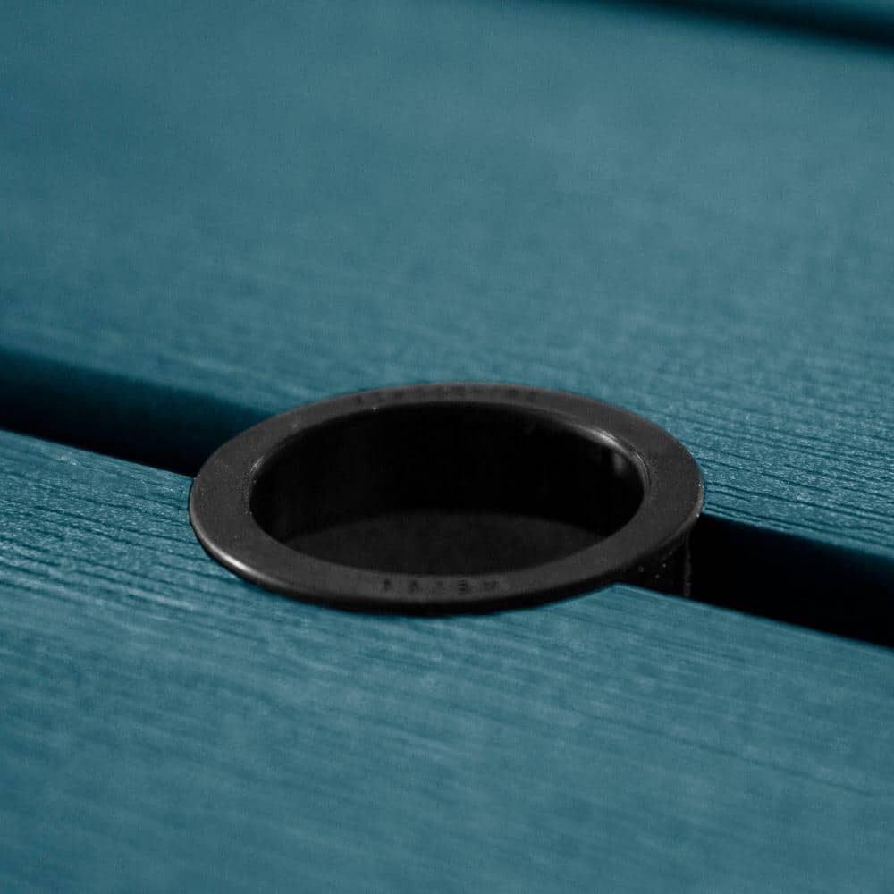 Shale and Black Eco-friendly Synthetic Wood Outdoor Picnic Table