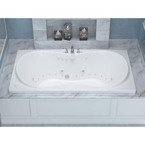 Universal Tubs Star 6 Ft Rectangular Drop In Whirlpool And Air Bath Tub White, Framing Rough Opening For Bathtub