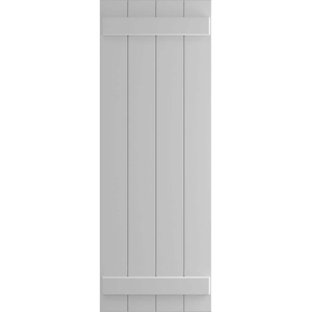 "21 1/2"" x 47"" True Fit PVC Four Board Joined Board-n-Batten Shutters, Primed (Per Pair)" price history on PriceWatchPro