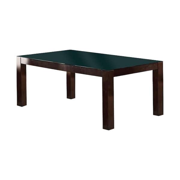 Unbranded Ophelia 76 in. Rectangle Dark Cherry Wood with Wood (Seats 6)