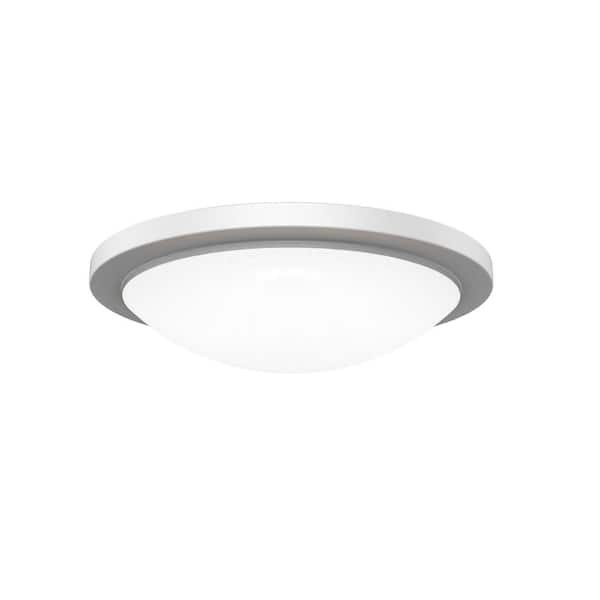 WAC LIMITED Dew 18 in. White Selectable LED Flush Mount