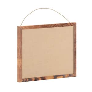 Torched Brown 18 in. W x 24 in. H Bulletin Board
