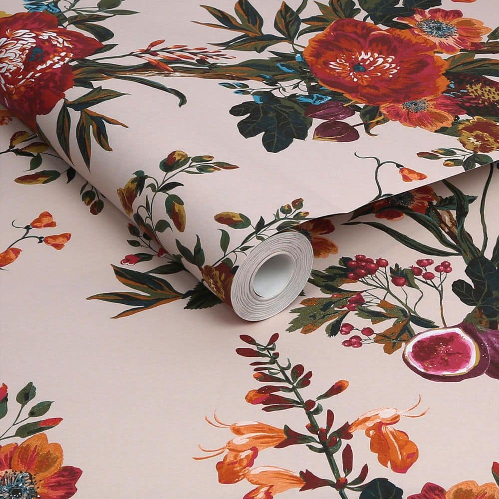 Antique Crème Chinoiserie Floral Removable Wallpaper
