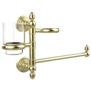 Waverly Place Collection Hair Dryer Holder and Organizer in Satin Brass