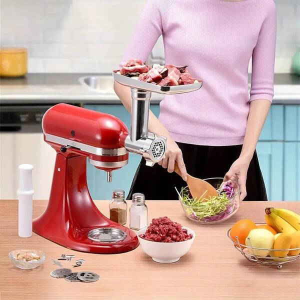 Aoibox Meat Grinder with Stand Mixer and Durable Metal Sausage