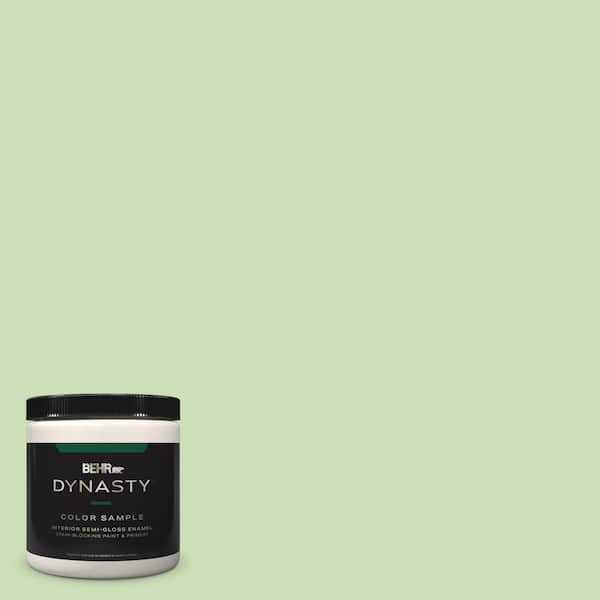 BEHR DYNASTY 8 oz. #430C-3 Peridot Semi-Gloss Enamel Stain-Blocking Interior/Exterior Paint & Primer Sample