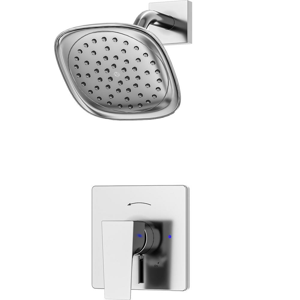 Symmons Verity Single Handle Wall Mounted Shower Trim Kit with Diverter ...