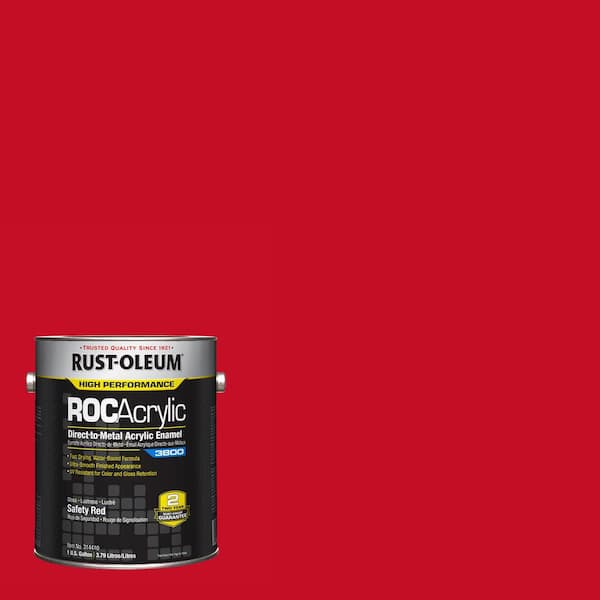 Rust-Oleum 1 gal. ROC Acrylic  3800 DTM OSHA Gloss Safety Red Interior/Exterior Enamel Paint (Case of 2)