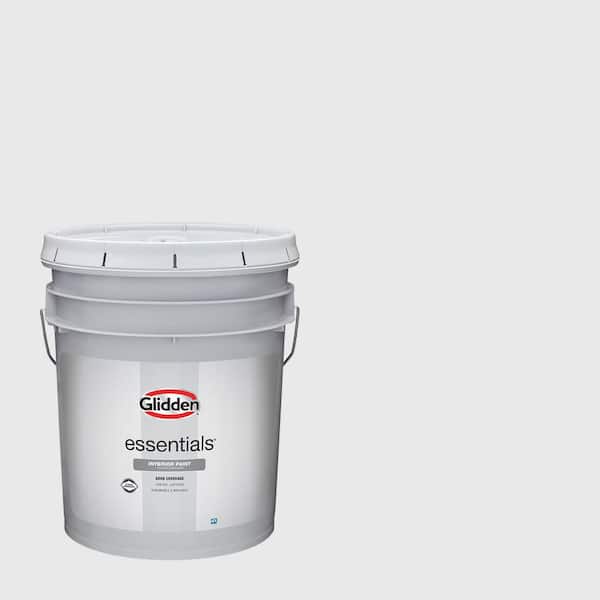 Glidden Essentials 5 gal. PPG1043-1 Snowbank Eggshell Interior Paint