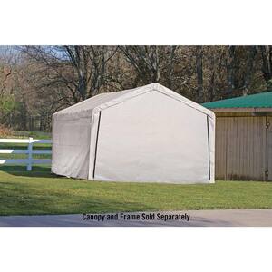 12 ft. W x 26 ft. H Enclosure Kit for SuperMax Canopy in White w/ 100% Waterproof Seams (Canopy and Frame Not Included)