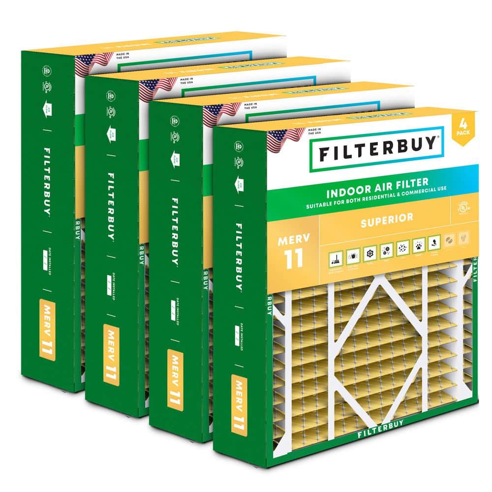 20 in. x 21 in. x 5 in. MERV 11 (FPR 7) Allergen Defense Pleated HVAC AC Furnace Air Filters for Lennox (4-Pack) price history on PriceWatchPro