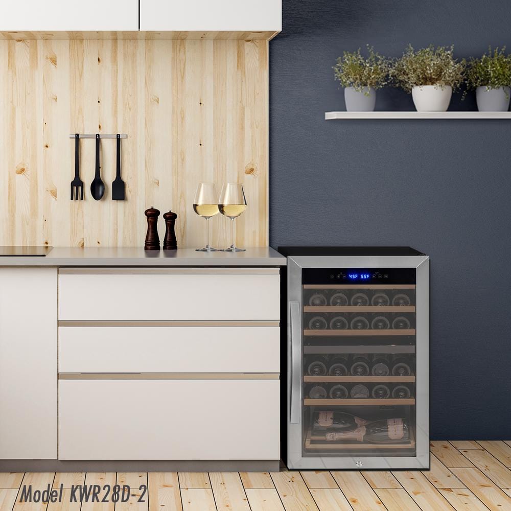 Allavino 55 Bottle Stainless Steel Freestanding Wine Refrigerator
