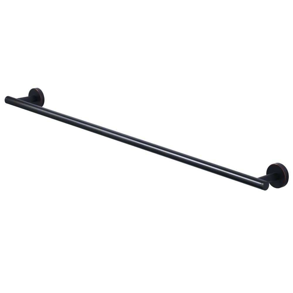 36 in. Wall Mounted Single Towel Bar Bath Hardware Accessory in Oil Rubbed Bronze price history on PriceWatchPro