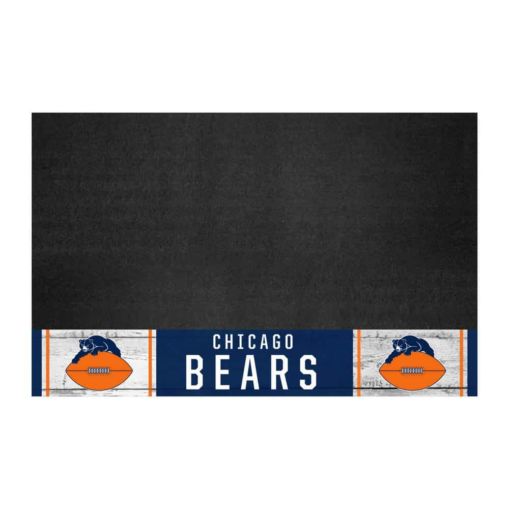 FANMATS 42 in. Chicago Bears Vintage Grill Mat 32564 - The Home Depot