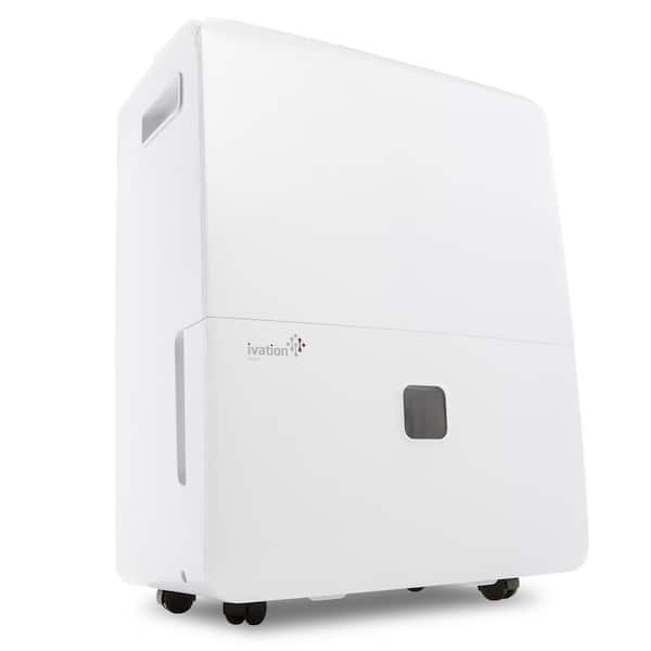 Ivation IVALDH95PWWPWH 60 Pint Dehumidifier with Pump, Hose Connector, Programmable Humidity - 1