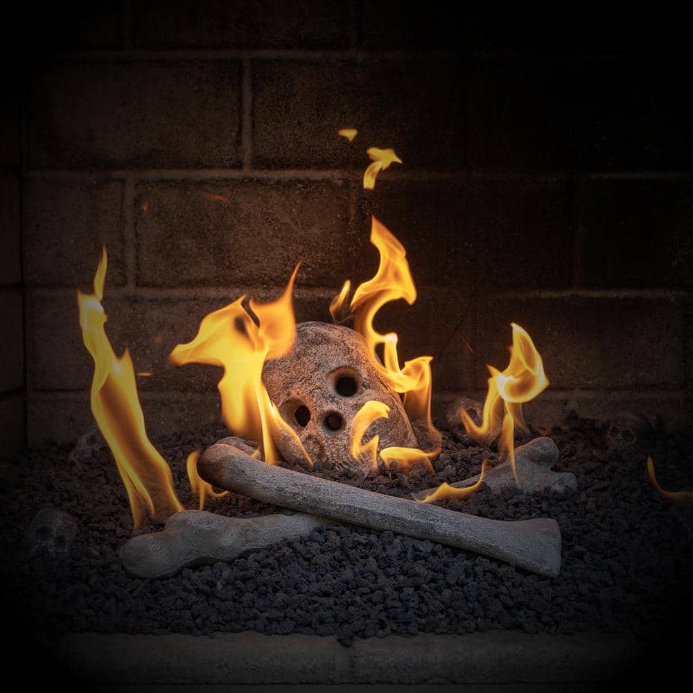 3.1 Lb. Gray Fire Glass