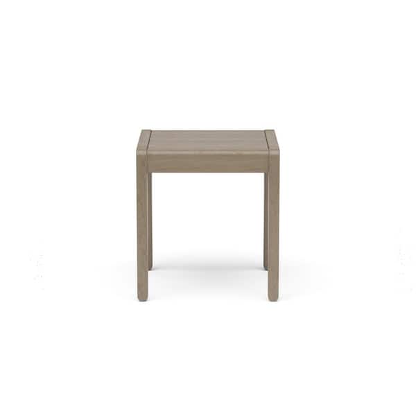 HOMESTYLES Sustain Gray Wood Outdoor End Table