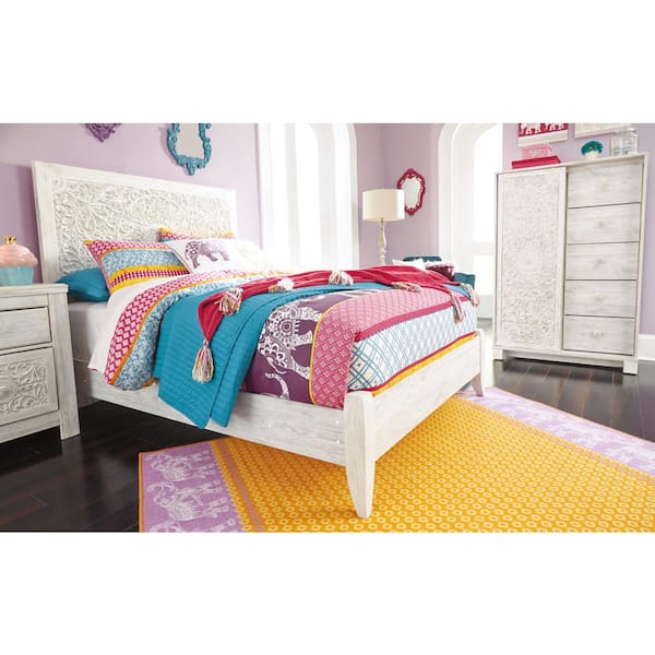 Paxberry White Twin Panel Headboard