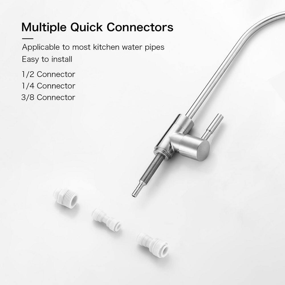 Brushed Nickel Stainless Steel Single Handle Beverage Faucet