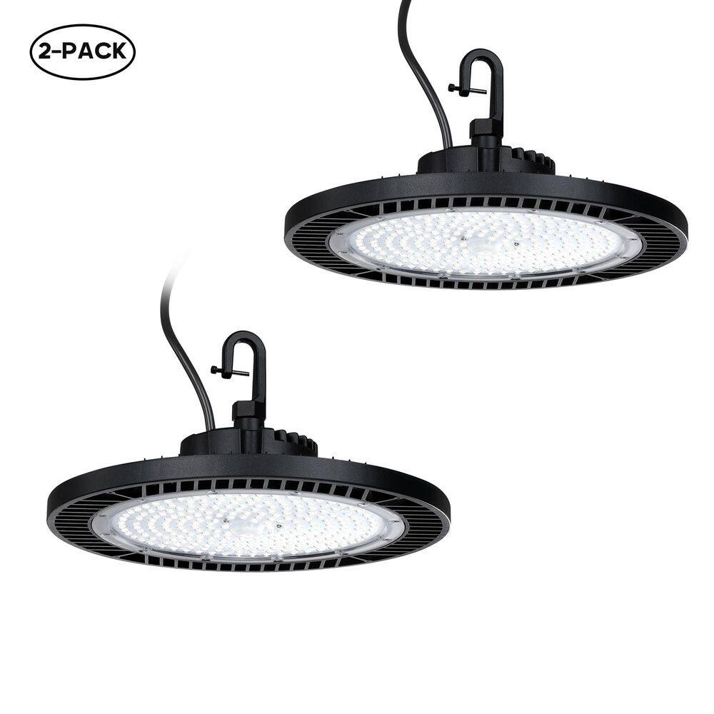 13.5 in. Matte Black Integrated LED High Bay Light at 18500~20000 Lumens, 5000K Daylight (2-Pack) price history on PriceWatchPro