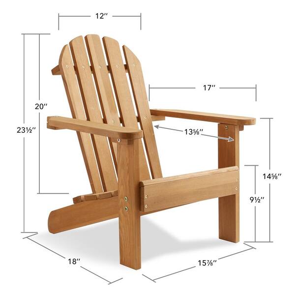 Casafield Children's Adirondack Chairs, Wooden Kid's Seating