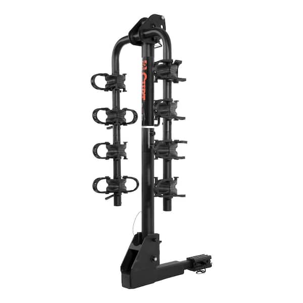 curt extendable hitch mounted bike rack