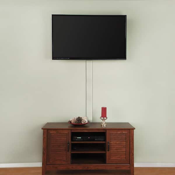 Commercial Electric 4 Ft Flat Screen Tv Cord Cover A31 Kw - Flat Screen Wall Mount Tv Cord Cover