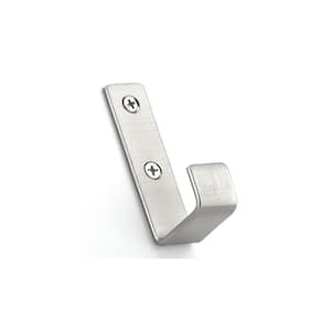 2-15/16 in. (76 mm) Brushed Nickel Utility Wall Mount Hook