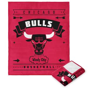 NBA Hardwood Classic Bulls Multicolor Polyester Silk Touch Throw Blanket