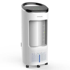 350 CFM 4-Speed 2-In-1 Evaporative Cooler (Swamp Cooler) and Fan with Wide Angle Oscillation for 250 sq. ft. - White