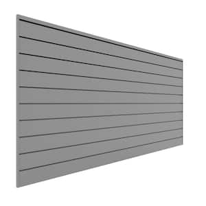 PVC Slatwall 8 ft. x 4 ft. Light Gray